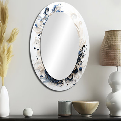 Calligraphie de l'Islam, miroir spirituel ovale sur métal