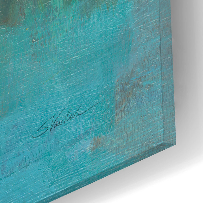 «Mini Landscape» par Silvia Vassileva, art mural en verre acrylique, H 12 po x l 12 po x P 0,13 po
