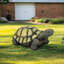 Grande statue de tortue d'extérieur pour le jardin - Sculpture d'animal réaliste en résine et décoration artistique de jardin pour patio, pelouse et parterre de fleurs