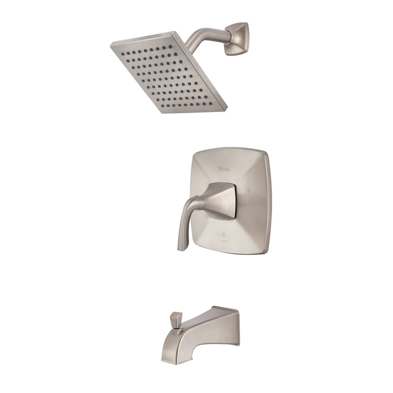 Bronson 1-Handle Thermostatic Tub and Shower Faucet, Brushed Nickel