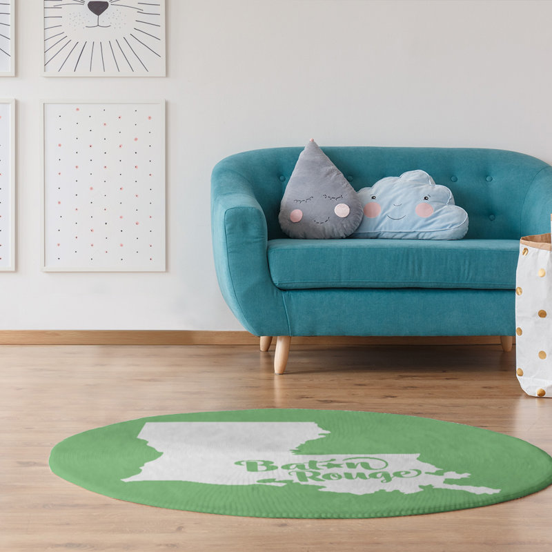 Tapis vert en poly chenille baton rouge louisiana