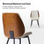  Ensemble de chaises de salle à manger modernes en bois massif de 19,75 po de large Oakham-1466766972-1466766967