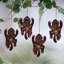 3.5'' Handmade Wood Animals Holiday Shaped Ornament