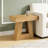 2-Tier Narrow Side Table with Trapezoid Base