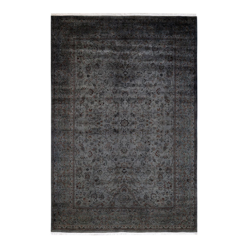 Tapis noué à la main Weirsky - unique en son genre - gris Weirsky