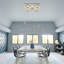 Médaillon de plafond percé en PVC de qualité architecturale Blume-40714635-40714653