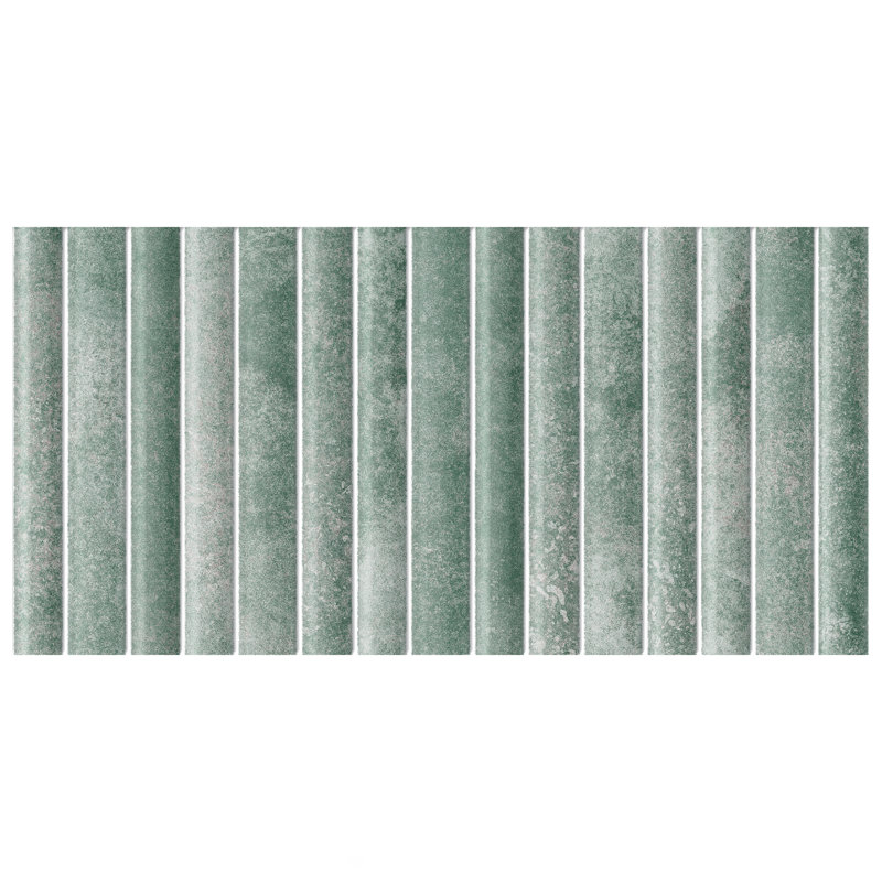 Rubik 5.88" x 11.75" Ceramic Patterned Tile, Blue