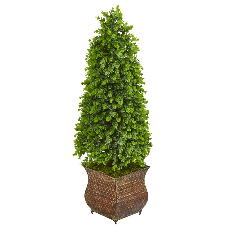 41'' Faux Eucalyptus Tree in Metal Planter