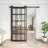 Double Glass Bypass Barn Door with Installation Hardware Kit-82581552-82581553