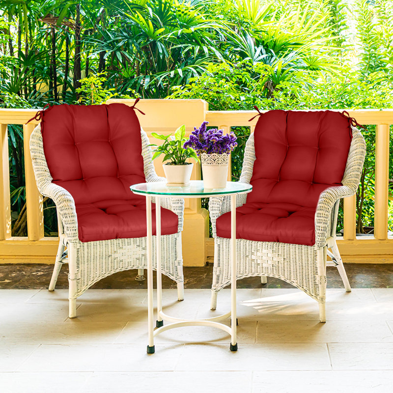 Indoor/Outdoor Seat/Back Cushion, Red