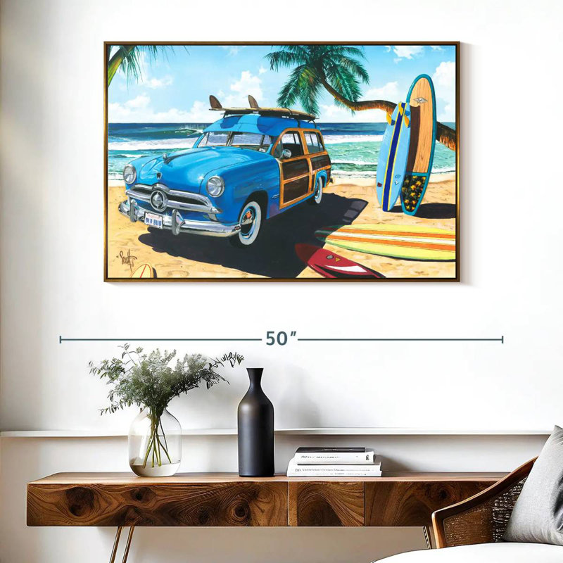 Amis tropicaux tropicaux, Cadre flottant doré, 40 po x 27 po