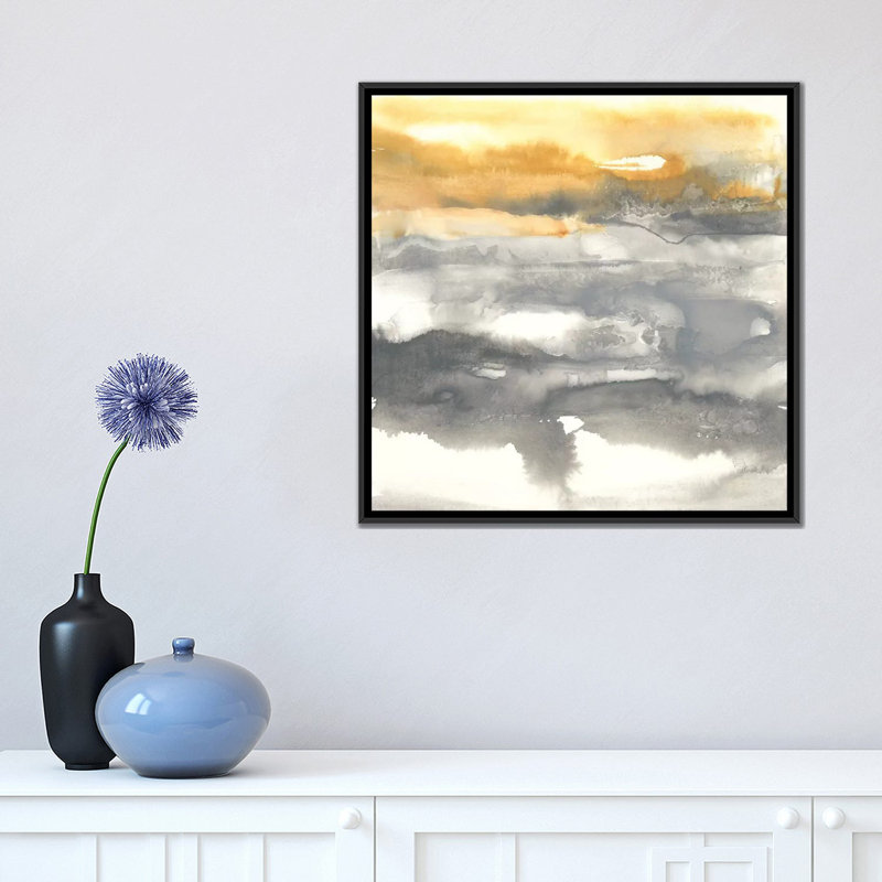 « any direction i », reproduction sur toile, H 18 po x l 18 po x P 1,5 po, Toile avec cadre noir, Pas de tapis