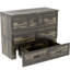 Armoire de lit double pliable avec station de charge et tiroir de rangement, gris rustique, option peu encombrante pour les espaces invités dans les maisons compactes-185251782-185251783
