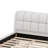 Upholstered Platform Bed With Modern Silhouette-1552166828