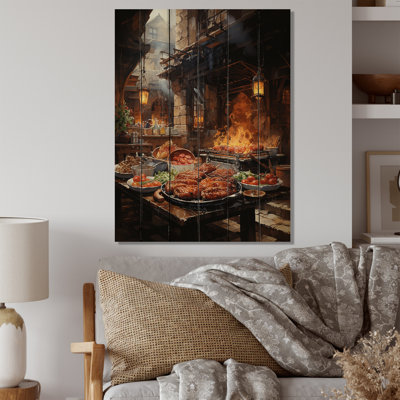 " Food Barbecue A Lively II "