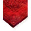 Tapis unique rose, rouge et rouge foncé 2 pi 7 po x 18 pi 6 po Overyed