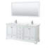 Ensemble de meuble-lavabo double 72 "avec miroir Deborah-51712412-97761504-51712411