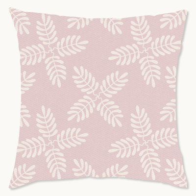 Retro Botanical Floral Polyester Indoor/Outdoor Throw Pillow