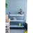 35X12.5X40" Galvanized Shelf Display 3-Tier