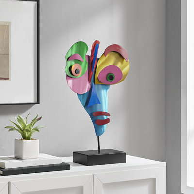 Sculpture colorée en métal Desings 1