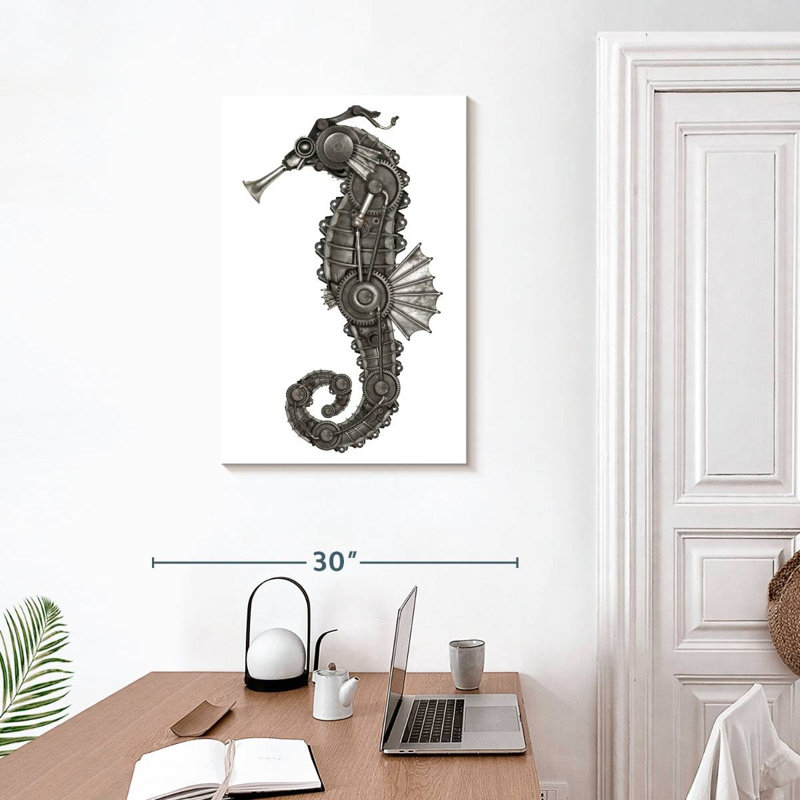 Brampt Steampunk Seahorse, 30" H x 20" W
