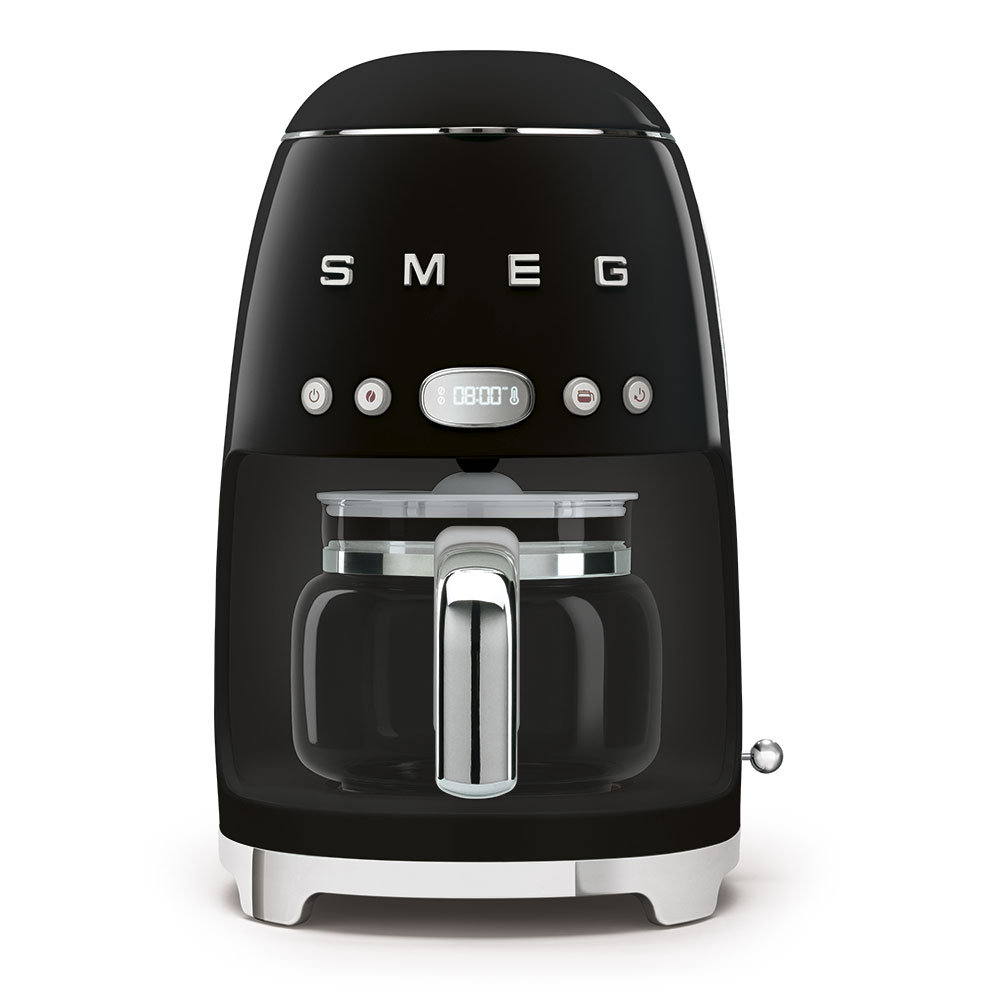 SMEG 50's Retro Style 10-Cup Drip Coffee Machine with Filter, Black
