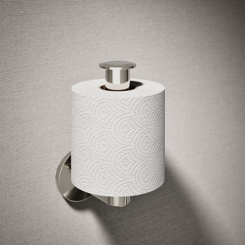 Porte-papier hygiénique vertical Composants ™, Nickel poli
