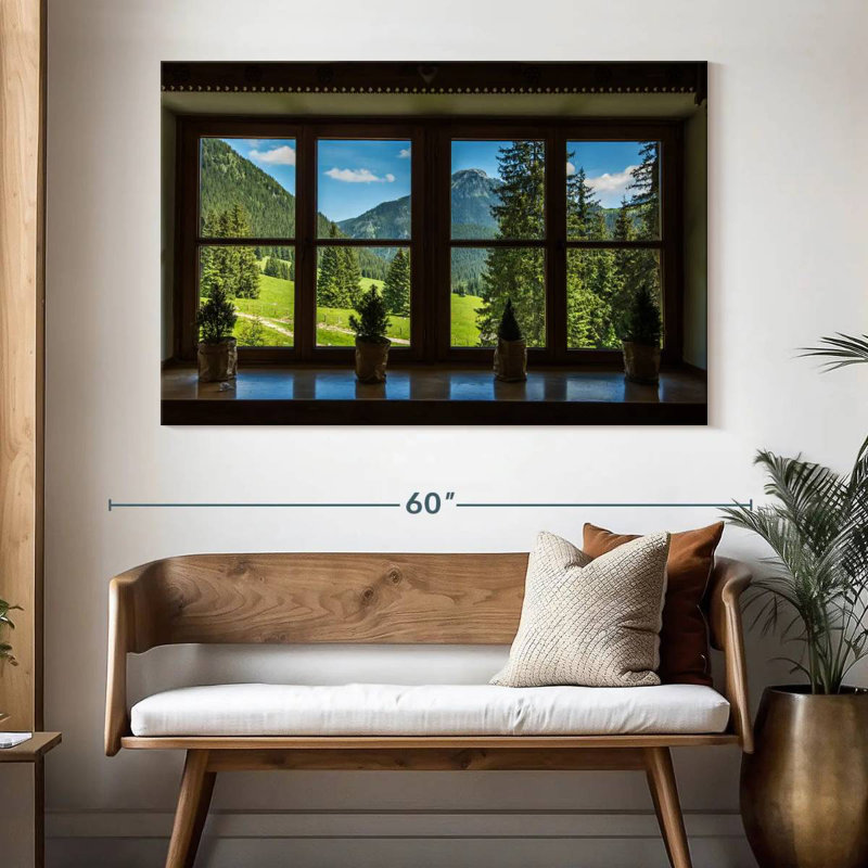 Lilie Window To Tatra Park, 34" H x 51" W