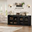 Buffet buffet, armoire décorative moderne Mid-Century avec portes, crédence en bois et café-226642229-226642231