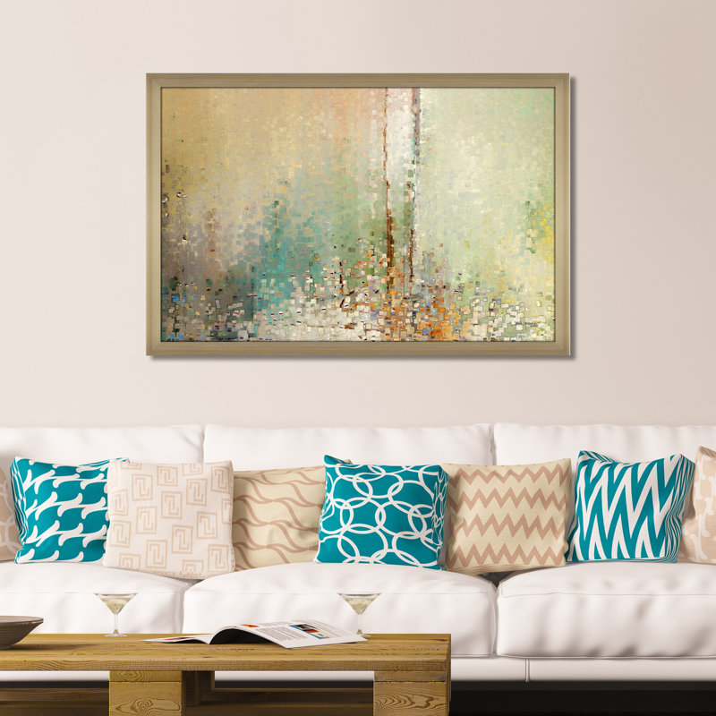 «The Right Kind of Aide. John 12: 32 ', impression, H 27,5 po x l 39,5 po x P 0,75 po, Encadrement champagne