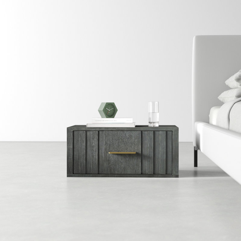 Nantucket Gray Wood Nightstand