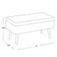 Banc de rangement contemporain en bois naturel et tissu beige