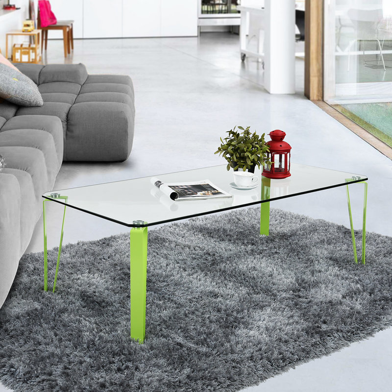 Four Leg Coffee Table, Green
