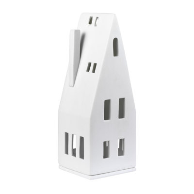 Porcelain Village House - Pointed Roof