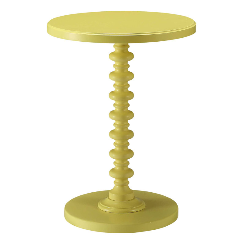 Fiama End Table, Yellow, 22.25" H x 17" W x 17" D