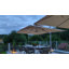 Parasol rectangulaire 10 pi x 12 pi Manhattan avec comptoir et base au sol, gris Manhattan-1450905742