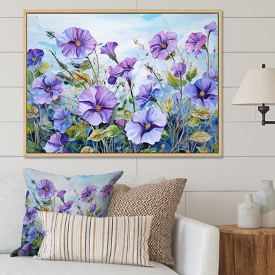 " Purple Morning Glory Flowers "