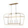 Jesli 6 - Light Farmhouse Large Linear Lantern Open Frame Chandelier