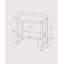 Table de chevet pour chambre à coucher, table de chevet, table d'appoint industrielle, table d'appoint, table de bout à cadre en métal-340006915
