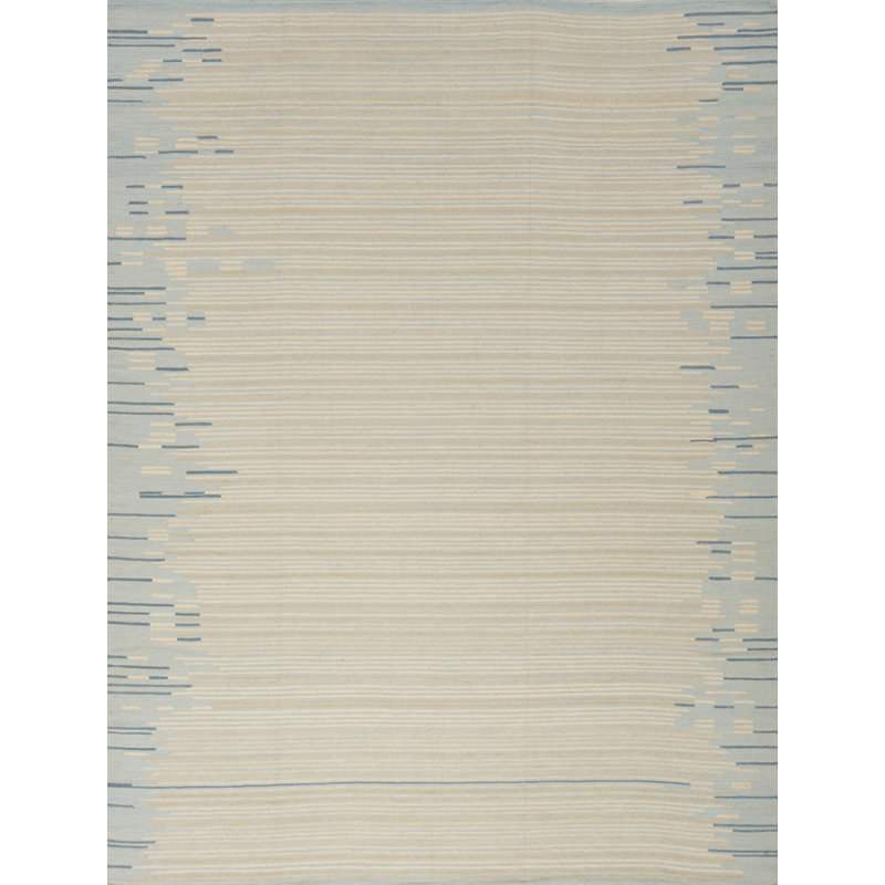 Striped Area Rug in Gray