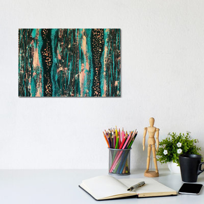 Teal Trees No. 2 Part 2 by Lisa Frances Judd - Wrapped Canvas Gallery-Wrapped Canvas Giclée