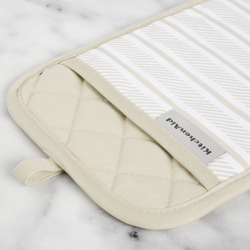 KitchenAid Albany Pot Holder Set, Milkshake