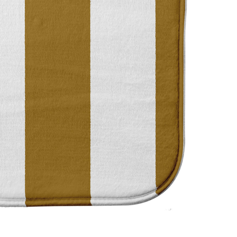 Tapis de bain Crowborough, l 17 po x L 24 po, Jaune
