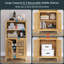Vallie Bamboo Freestanding Bathroom Cabinet-1729079090