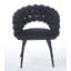 Ensemble de 2 chaises rembourrées modernes avec pieds en tube de fer, coussins moelleux et dossier confortable pour une assise élégante-52560463