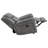 Encino Grey Upholstered Padded Arm Glider Recliner