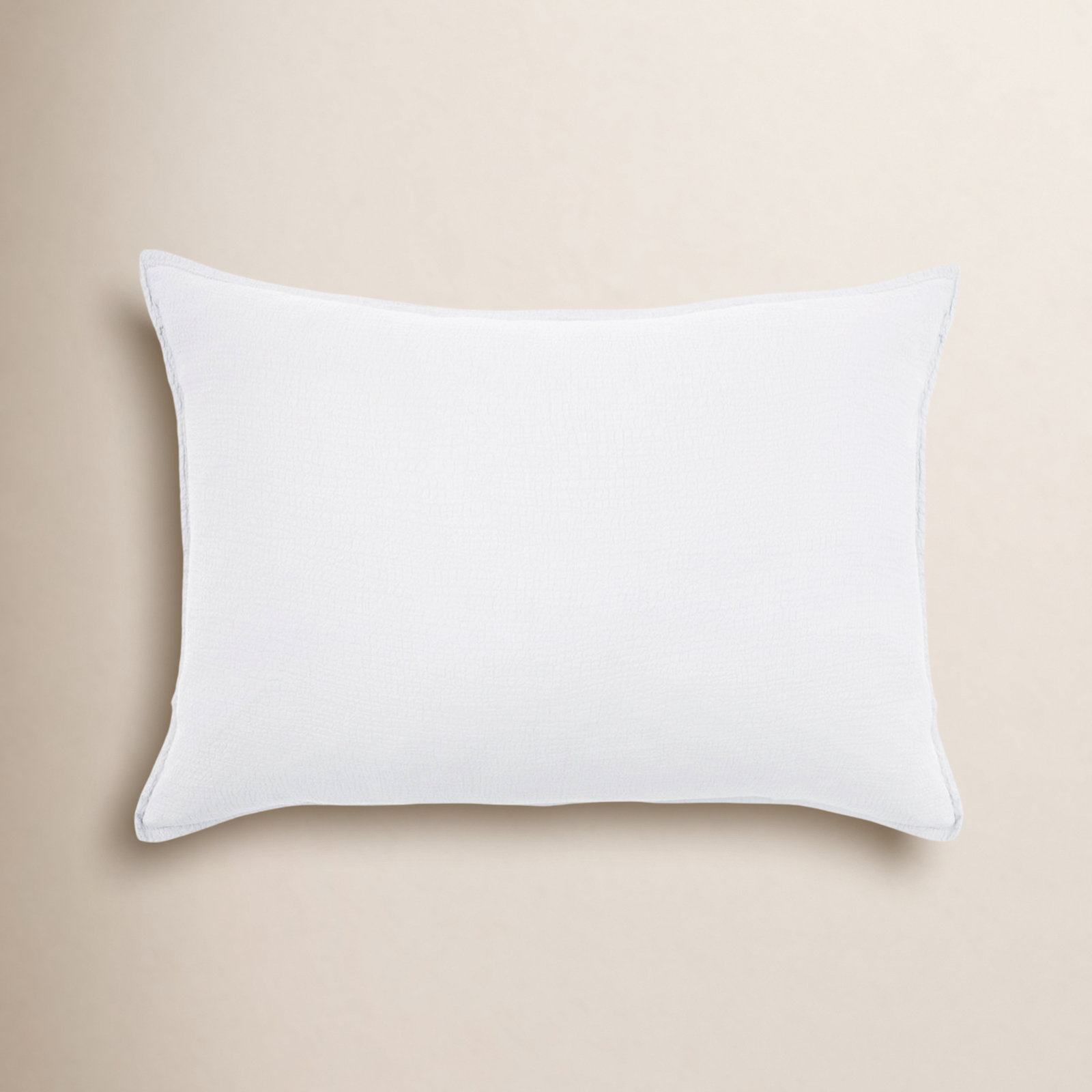 Waverly Cotton Lumbar Throw Pillow, White