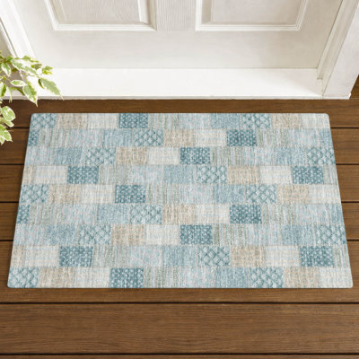 Machine Washable Indoor/Outdoor Chantille ACN2923 Americana Rug