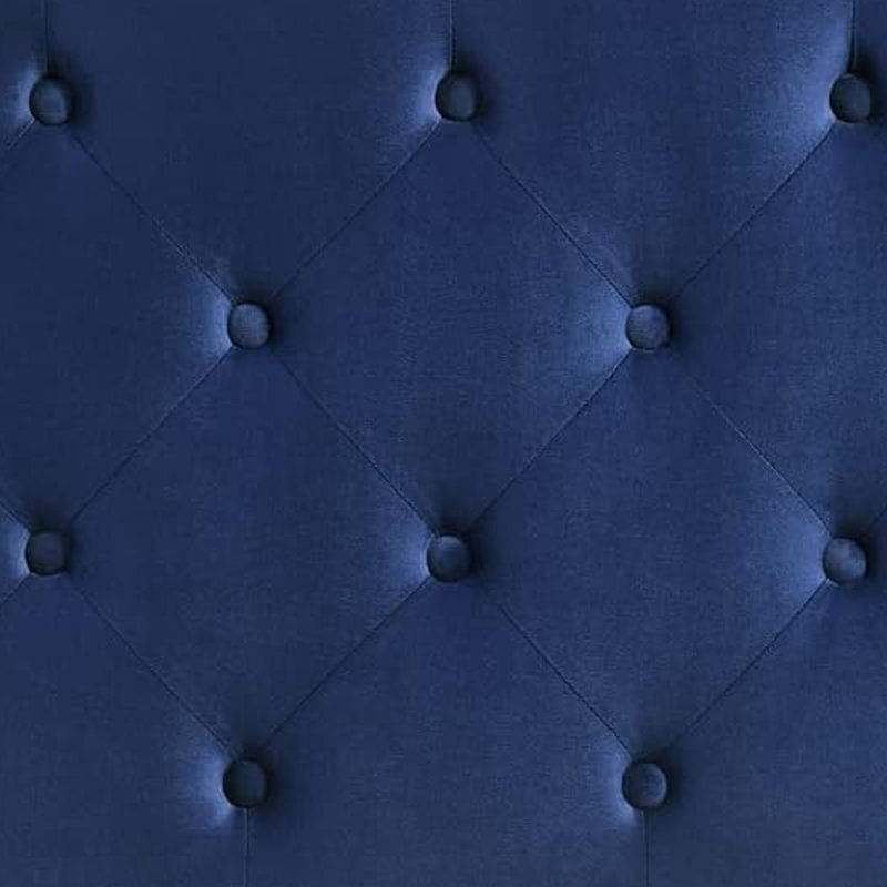 Lit tapissier Seema, Grand, Bleu marine