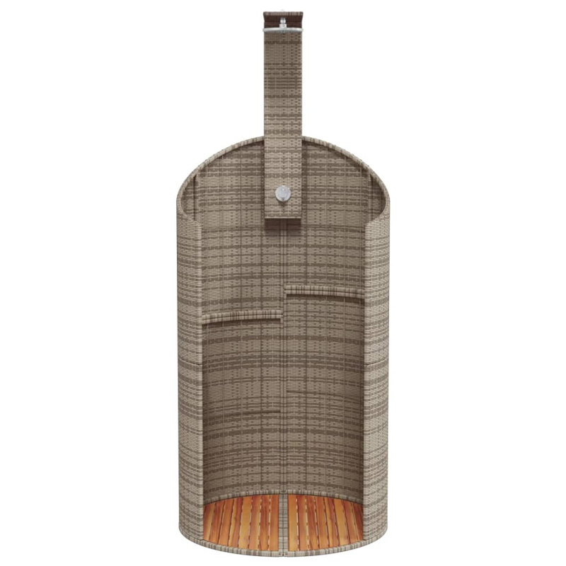 Free Standing Outdoor Shower and Footwash Spout, Grey